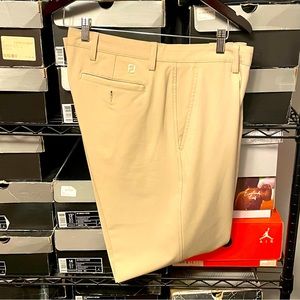 5 - Footjoy Golf Pants Men 34 x 34 Regular Fit Flat 
Front Polyester Spandex